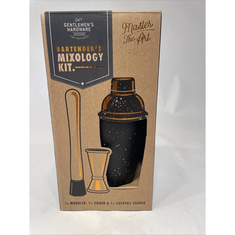 Gentlemen's Hardware Master The Art Bartender's Mixology Kit New Boxed Gift